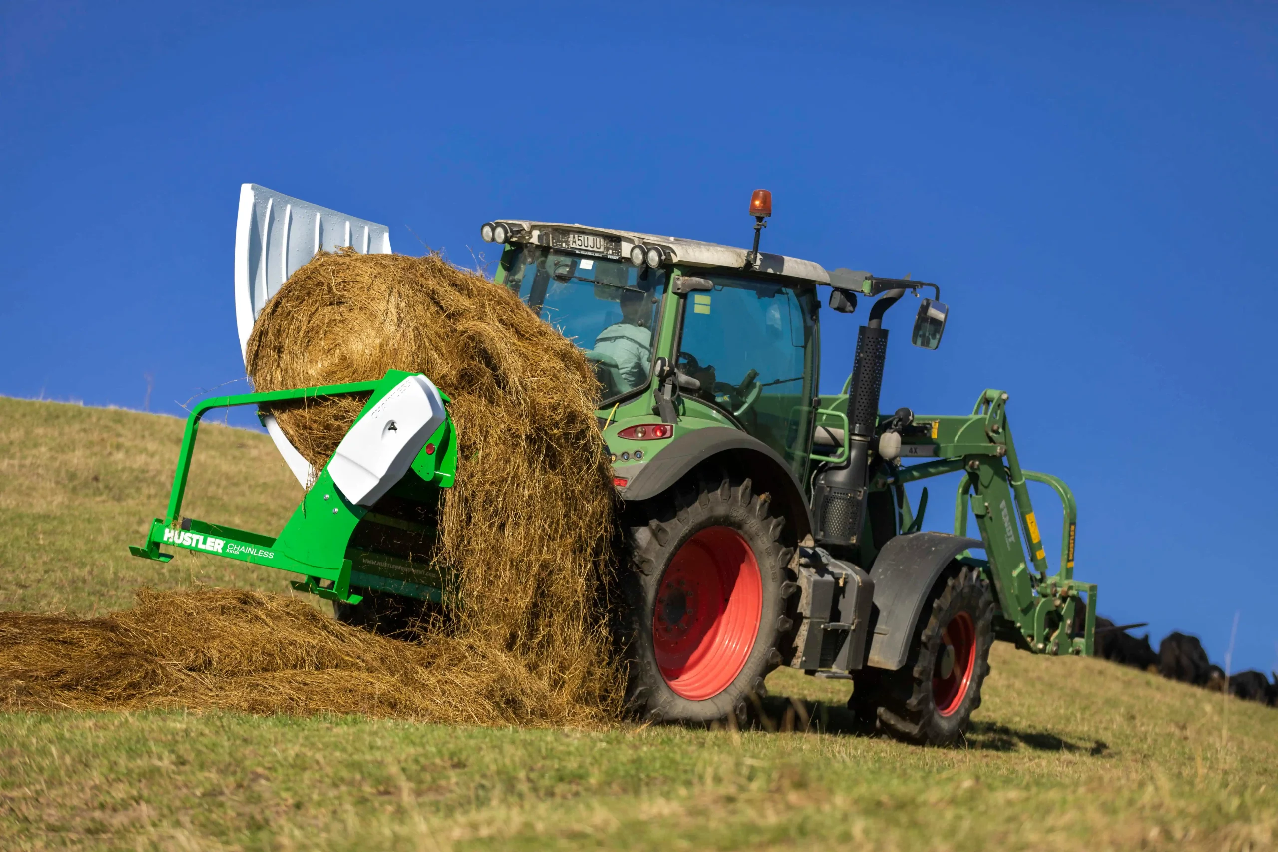 Hustler Mounted Chainless Bale Feeders