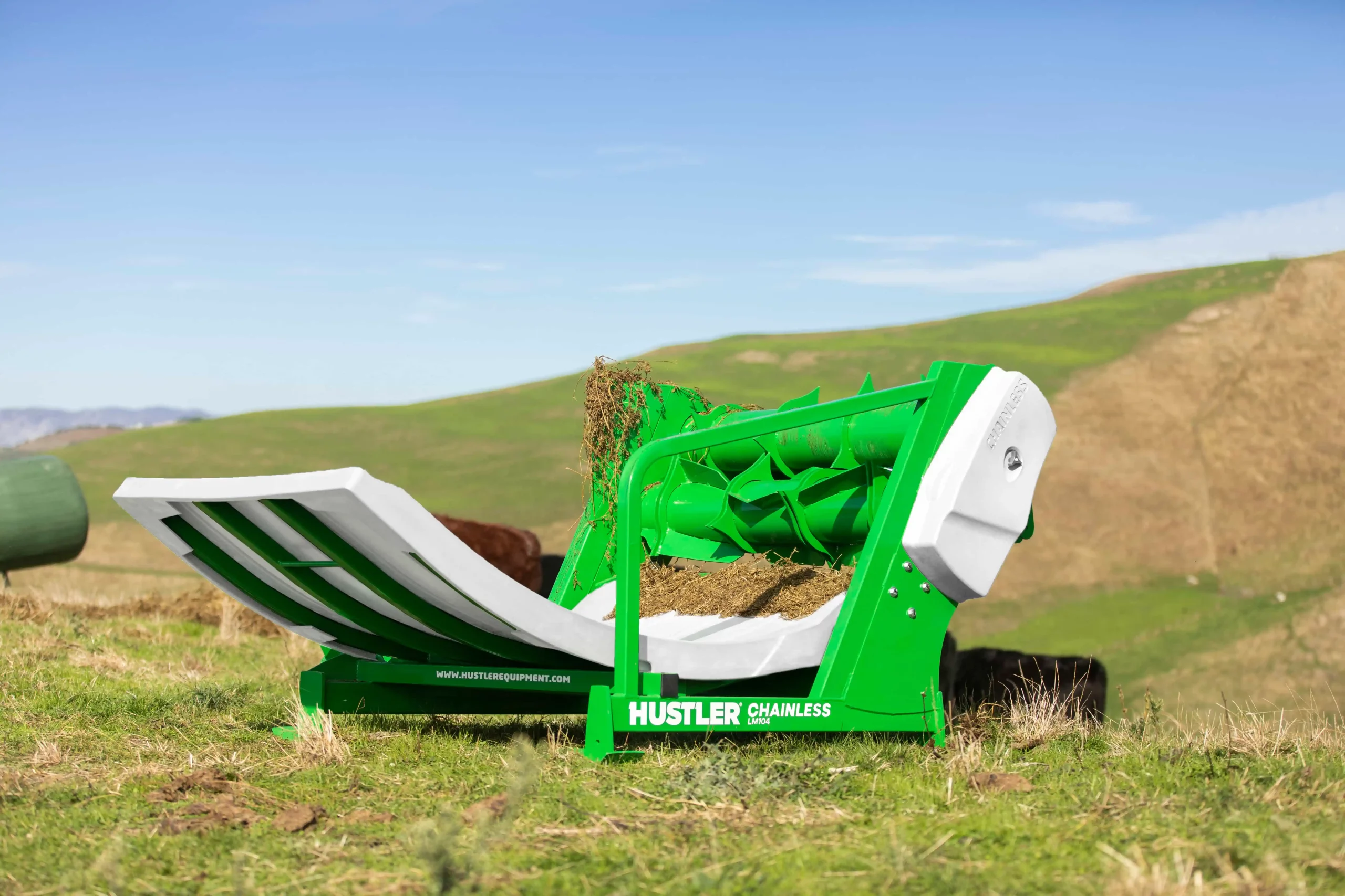 Hustler Mounted Chainless Bale Feeders