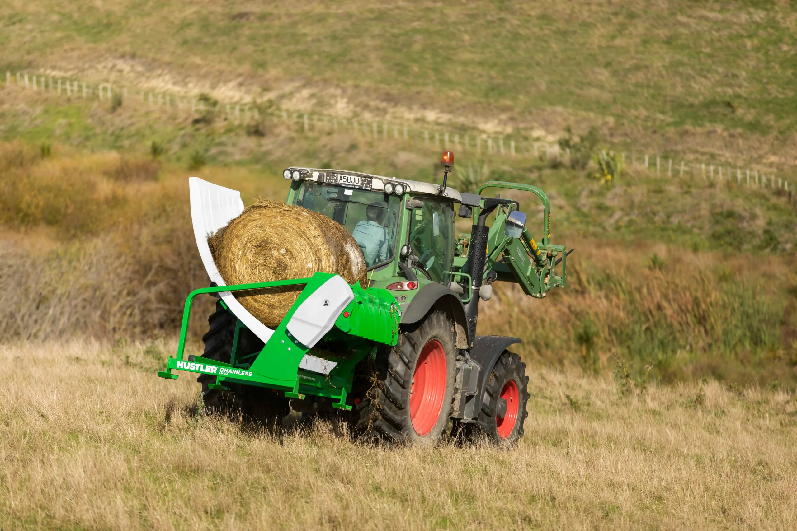 Hustler Mounted Chainless Bale Feeders