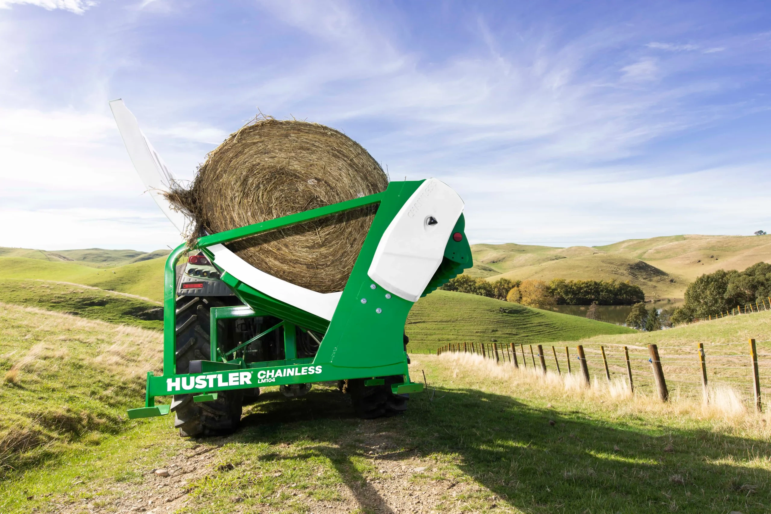 Hustler Mounted Chainless Bale Feeders