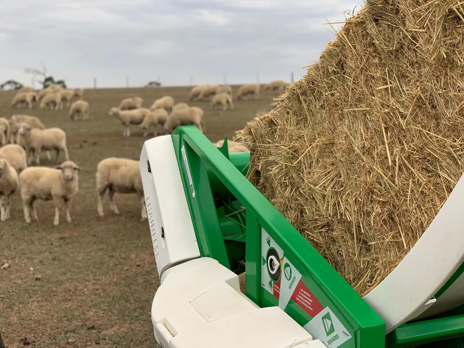 Hustler Trailed Chainless Bale Feeders